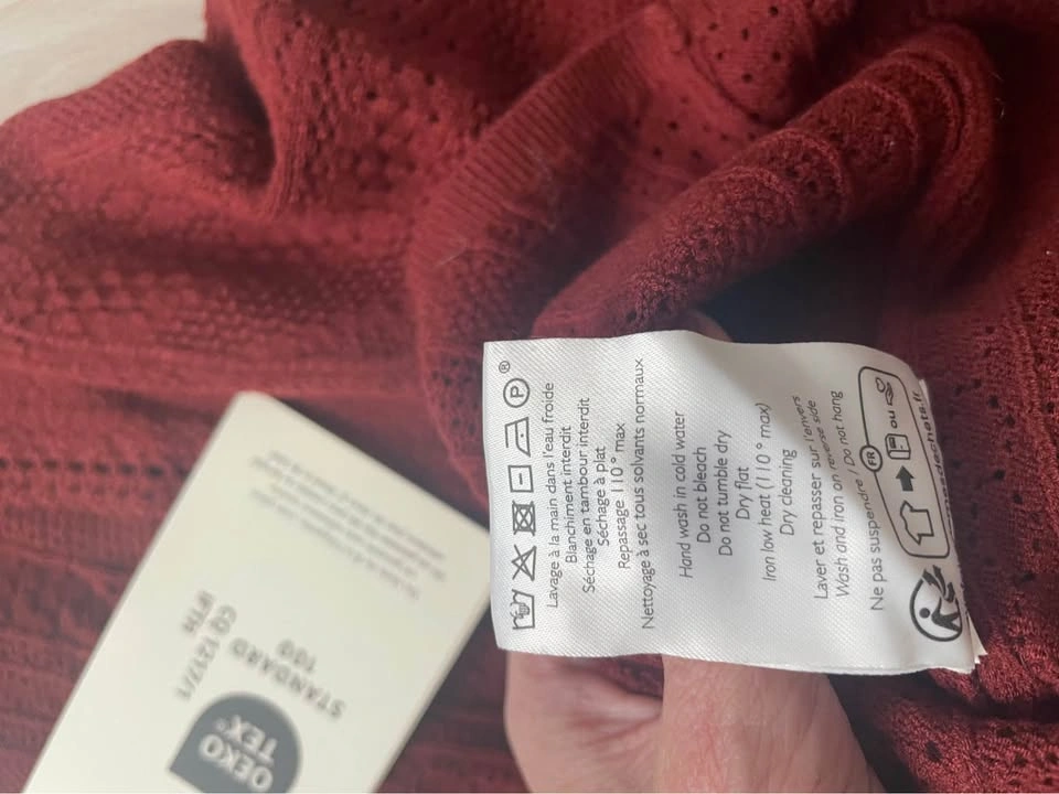 Sézane Ambre jumper, XS, NWT, brique (terracotta) - photo 5