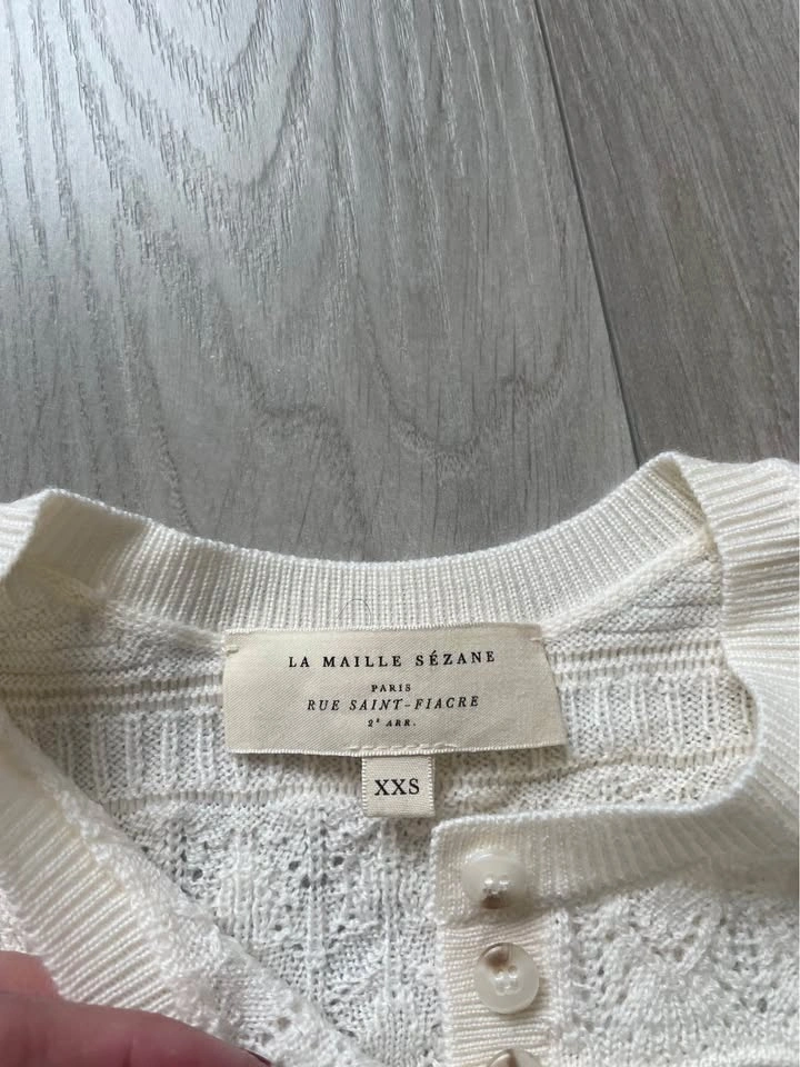 Sézane Lyna jumper, ecru, XXS, excellent condition - photo 3