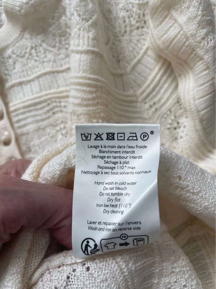 Sézane Lyna jumper, ecru, XXS, excellent condition - photo 5