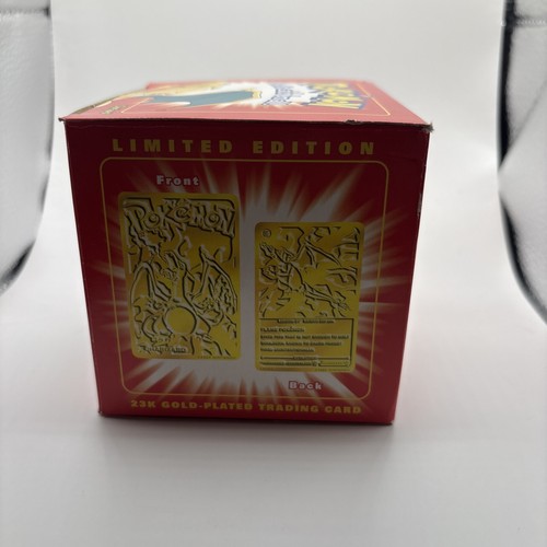 1999 Pokemon Charizard 23K Gold Plated Trading Card - photo 3