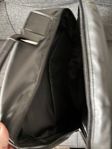 Black Backpack Vegan Faux Leather Zip Close Adjustable Straps - photo 4