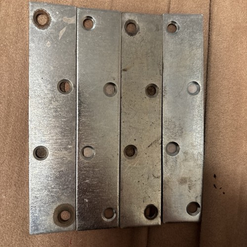 Everbilt 5" Mending Plate Zinc Plated - Lot Of 4 - New