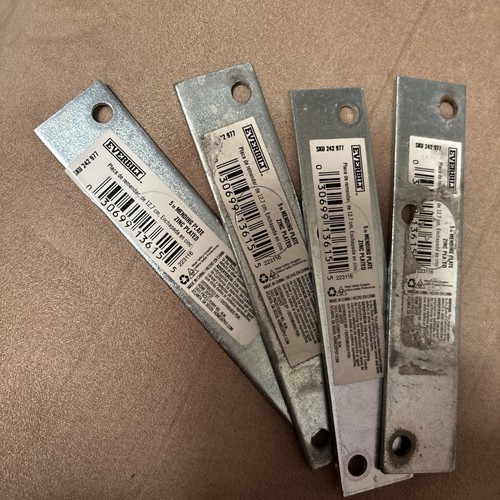 Everbilt 5" Mending Plate Zinc Plated - Lot Of 4 - New - photo 2