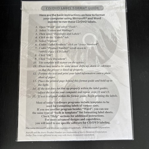 Avery CD/DVD Labels, 14 sheets/28 Count Total White Ink Jet 8931
