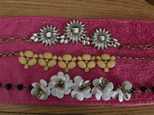 Vintage Necklaces - lot of 3 - bib style