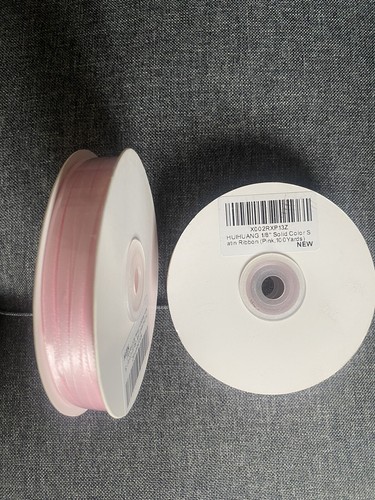 Satin Ribbon double faced 1/8 inch, 100-Yard Spools - 2 pack