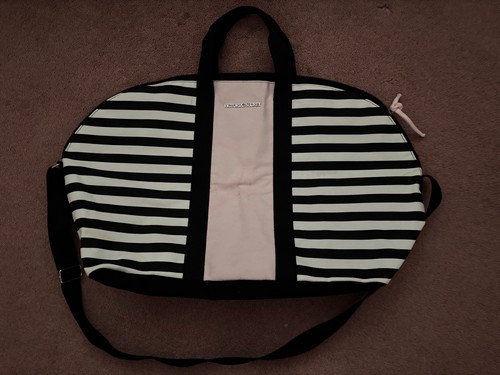 Victoria’s Secret Canvas Tote Bag B&W Stripes