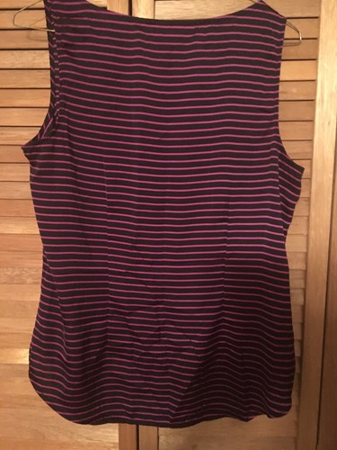 Black with Pink Stripe Cami/Tank with beaded neckline by NY&Co-S - photo 2
