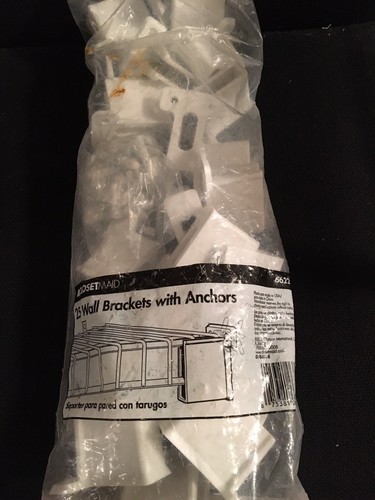 Closetmaid 6622 (25) Wall Brackets With Anchors - New - photo 2