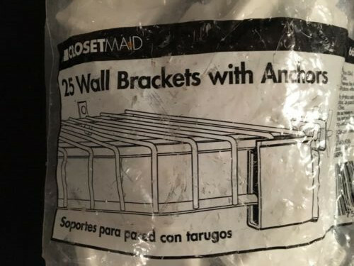 Closetmaid 6622 (25) Wall Brackets With Anchors - New - photo 3