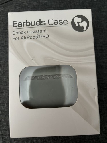 Apple Airpods Pro Case compatible, Grey Shock Resistant, Case On