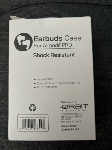 Apple Airpods Pro Case compatible, Grey Shock Resistant, Case On - photo 2