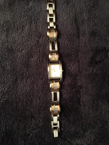 Guess Watch-Silver & Gold tone Woman's G-link band - G66365L