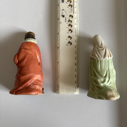 Vintage Bisque/Ceramic Christmas Nativity Figurines 4"-4.5" - photo 2