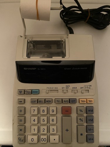 Sharp EL-1801V 12-Digit Printing Calculator - photo 2