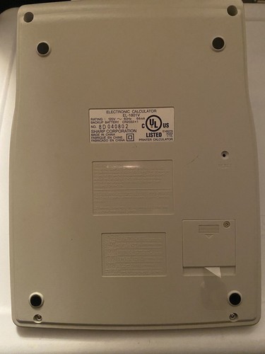 Sharp EL-1801V 12-Digit Printing Calculator - photo 3