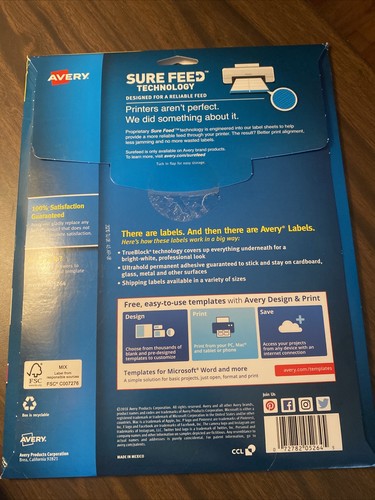 Avery Shipping Labels with TrueBlock Technology, 24 Sheets - photo 2