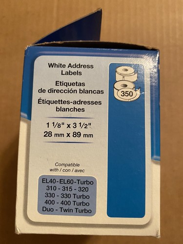 Dymo 30252 Address Labels - 1 1/8" X 3.5" - 350 Label Roll - photo 3