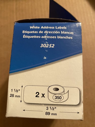 Dymo 30252 Address Labels - 1 1/8" X 3.5" - 350 Label Roll - photo 4