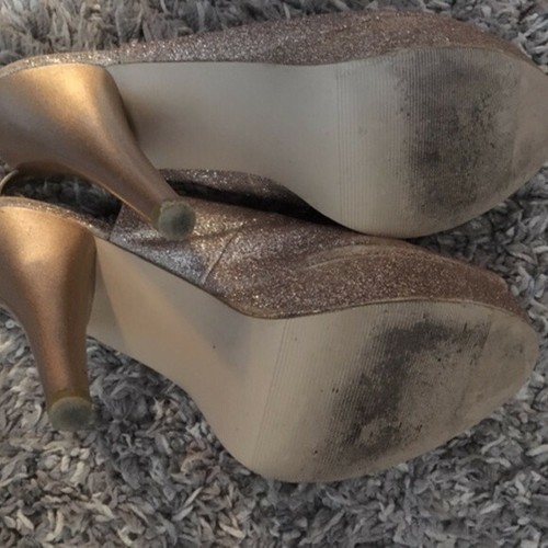 Gold Glitter Shoe - Madden Girl Oakland Slingback Platform Heel - photo 4