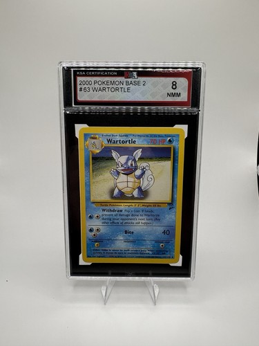 2000 Pokemon Wartortle #63/130 Base Set 2 KSA 8 NMM