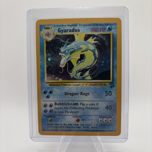 Gyarados 6/130 Holo – Base Set 2 – 2000 Pokémon TCG