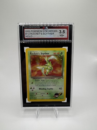 2000 Pokemon Rocket’s Scyther #13/132 Gym Heroes Holo KSA 3.5