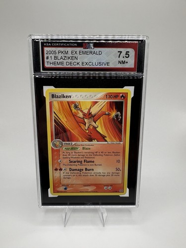 2005 Pokemon Blaziken #1/106 EX Emerald Theme Deck KSA 7.5