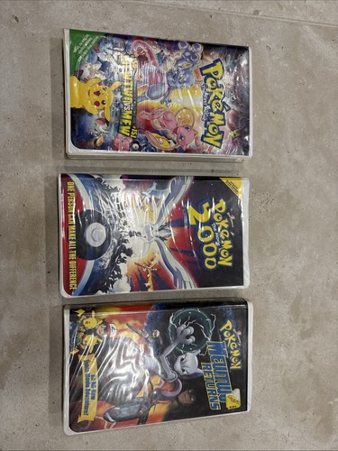 Pokemon VHS Lot of 3 The First Movie Pokemon 2000 Mewtwo Returns