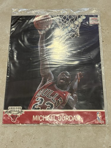 Michael Jordan Chicago Bulls NBA Hoops Action Photo Poster 1991