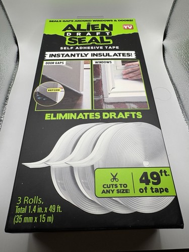Alien Draft Seal Self Adhesive Insulation Tape 3 Rolls 49ft - photo 2