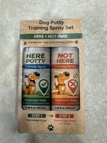 Dog Potty Training Spray Set Here + Not Here 2 x 100mL