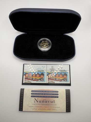 1999 Canada Nunavut $2 Coin Stamp Commemorative Set - photo 3