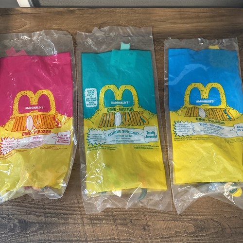McDonald’s Dinosaurs Dino-Motion Dino-Fusion Toys Lot of 3