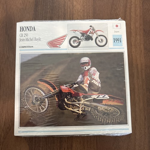 Vintage Motorcycle Cards Honda CR250 Jean-Michel Bayle Kawasaki