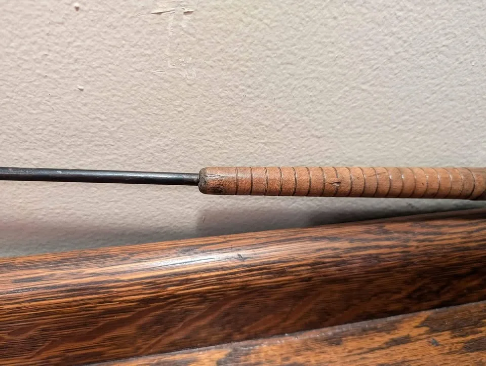 Vintage UPcycled Bobbin Spindle Candle snuffer wood image indicator(6)