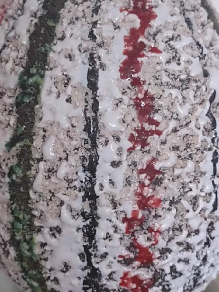 Cute MCM Vintage Italian Textured Lava Vase image indicator(5)