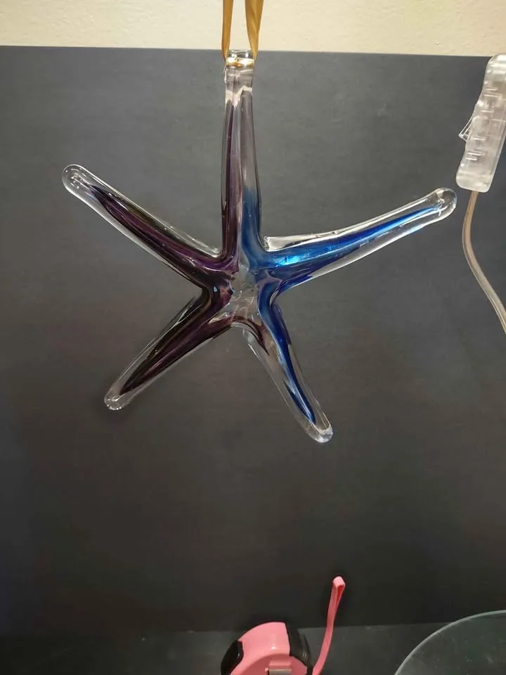 Art glass starfish suncatcher image indicator(3)
