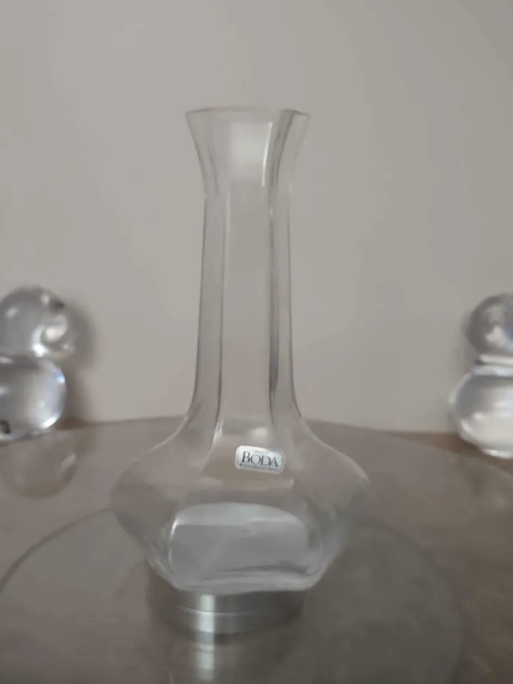 1970s Kosta Boda Art Glass Bud Vase 6" image indicator(3)