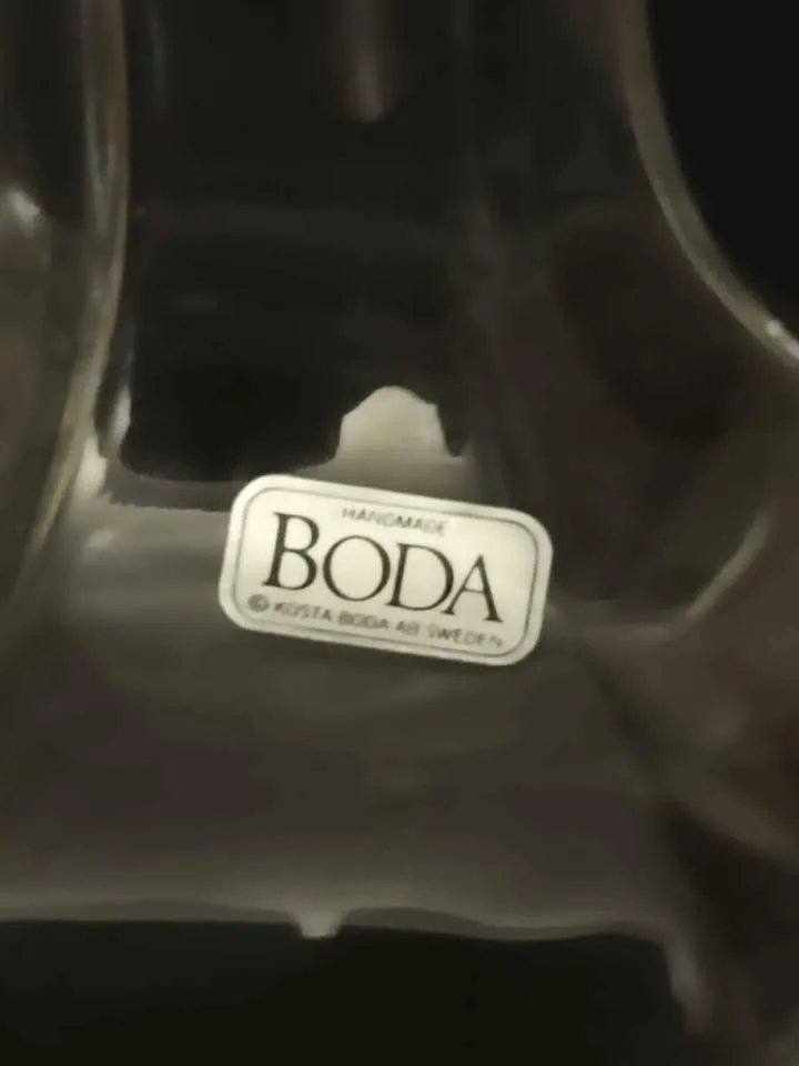 1970s Kosta Boda Art Glass Bud Vase 6" image indicator(6)