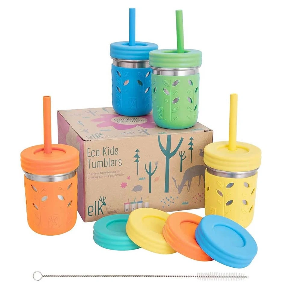 NEW in box- 2 in 1 Kids toddler Stainless Steel container/ Cups