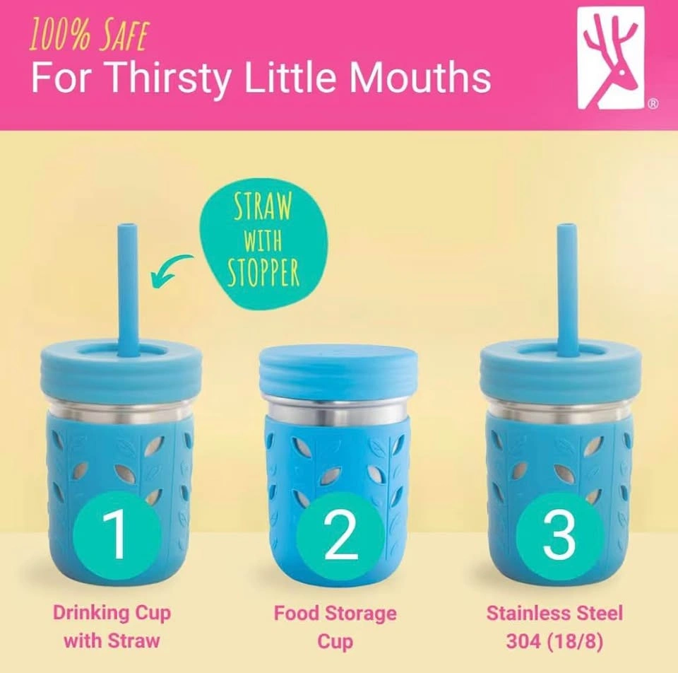 NEW in box- 2 in 1 Kids toddler Stainless Steel container/ Cups - photo 5