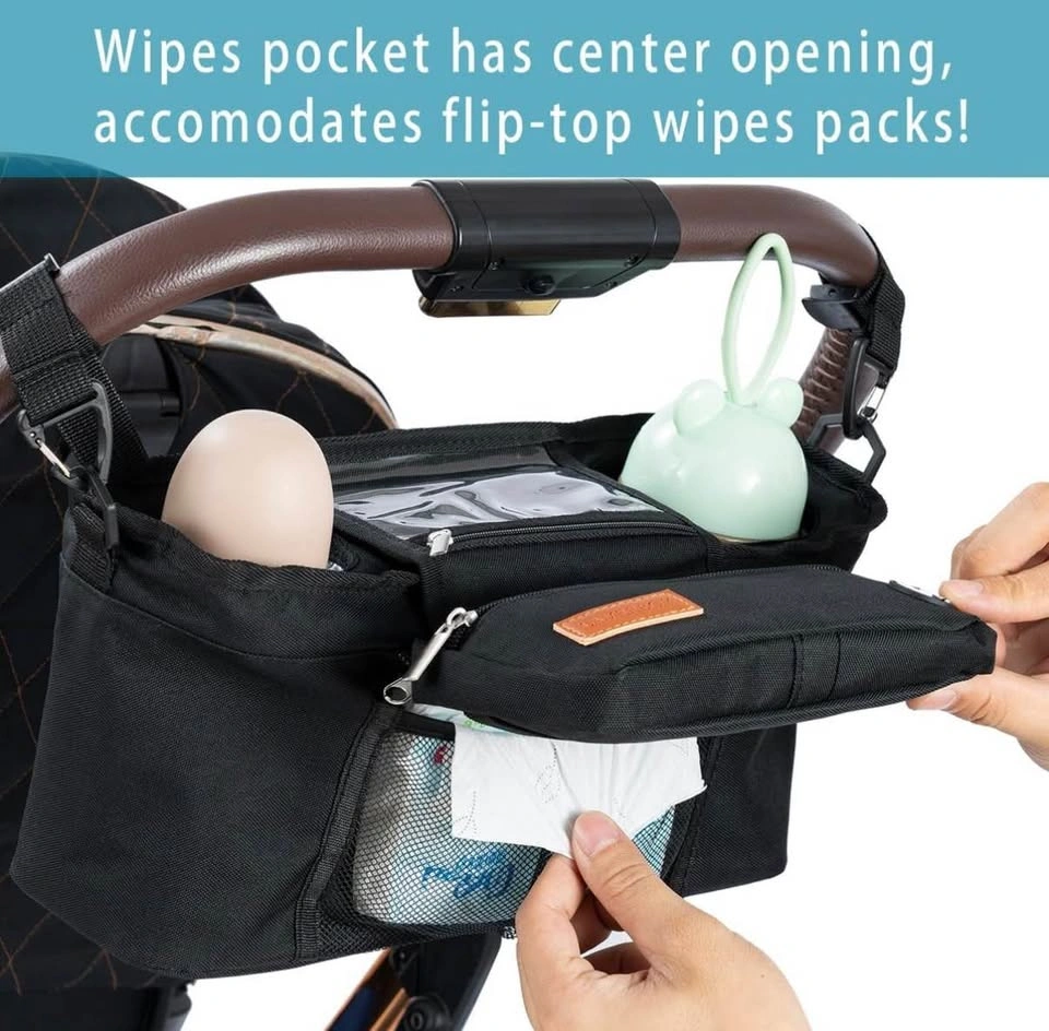 NEW Baby universal Stroller Organizer with 2 Insulated Cup Holde - photo 3