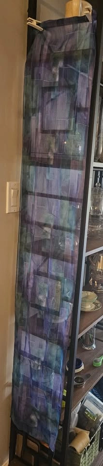 $3 OBO scarf in shades of blue, turquoise and purple - photo 2