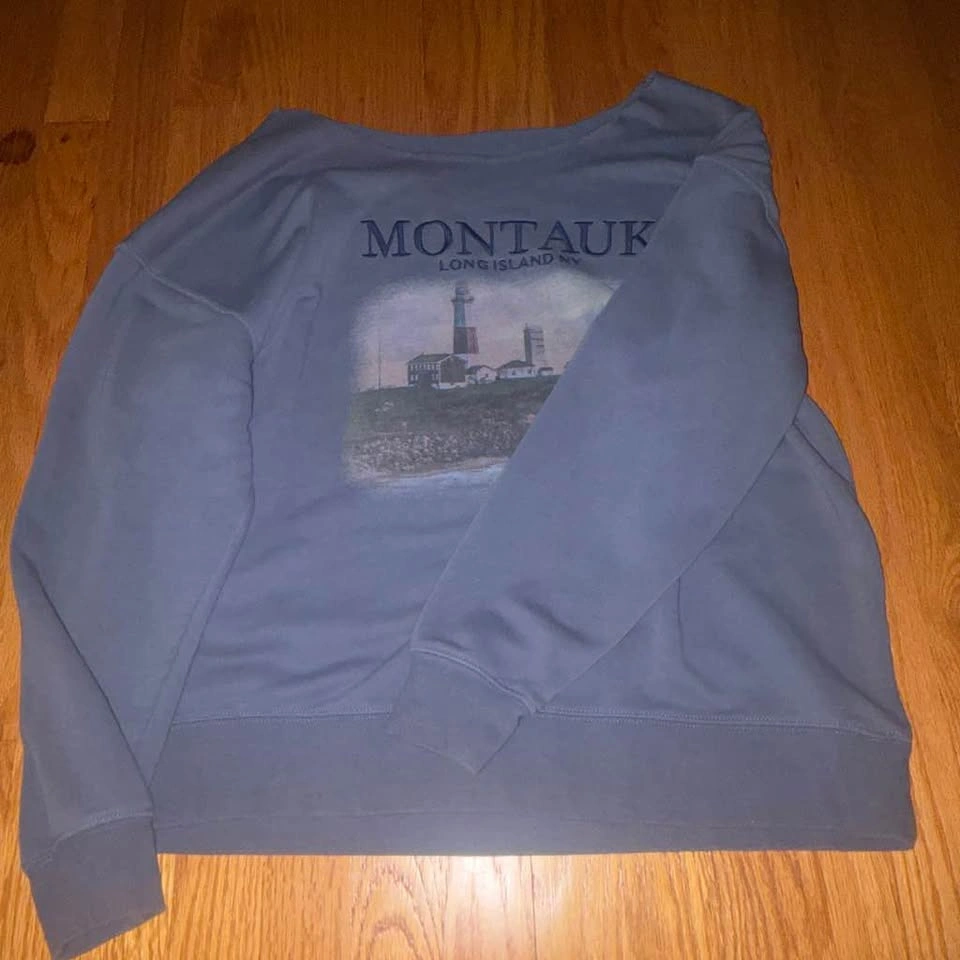 Off shoulder blue sweater - photo 2