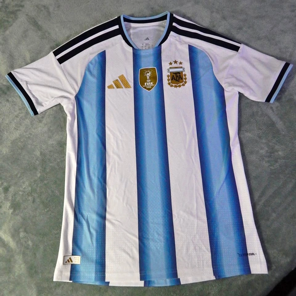 Adidas Argentina Home Authentic Soccer Jersey Size M