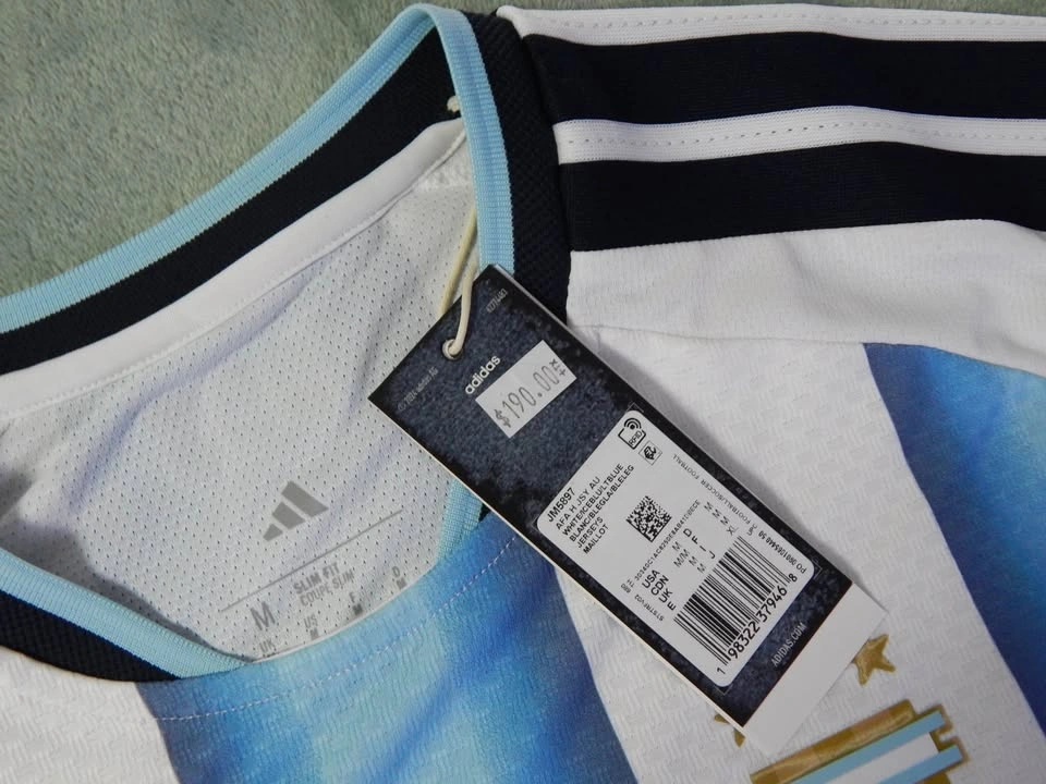 Adidas Argentina Home Authentic Soccer Jersey Size M - photo 4