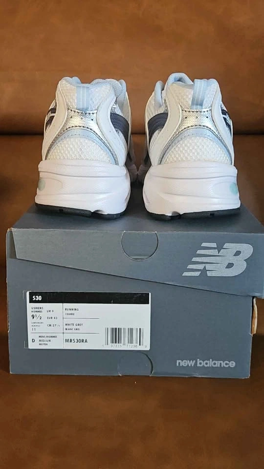 New Balance 530 White Grey Sneakers Size 9.5 - photo 4