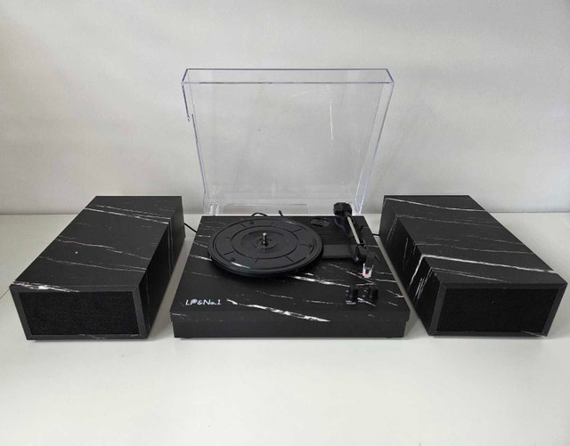 LP&No.1 Black Pearl Record Player — Full Setup