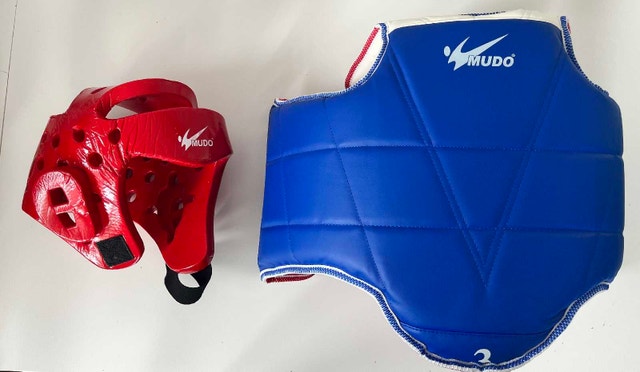 Complete Mudo Taekwondo Sparring Gear Set – Like New